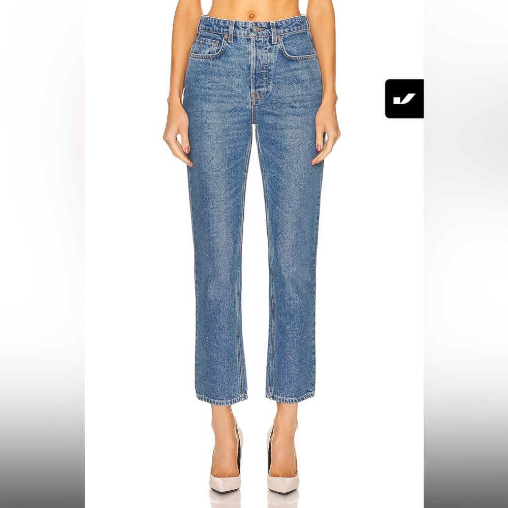 GRLFRND Karolina high rise straight crop jeans size 27